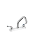8" Dual-handle Short Spout Brass Kitchen Sink Mixer